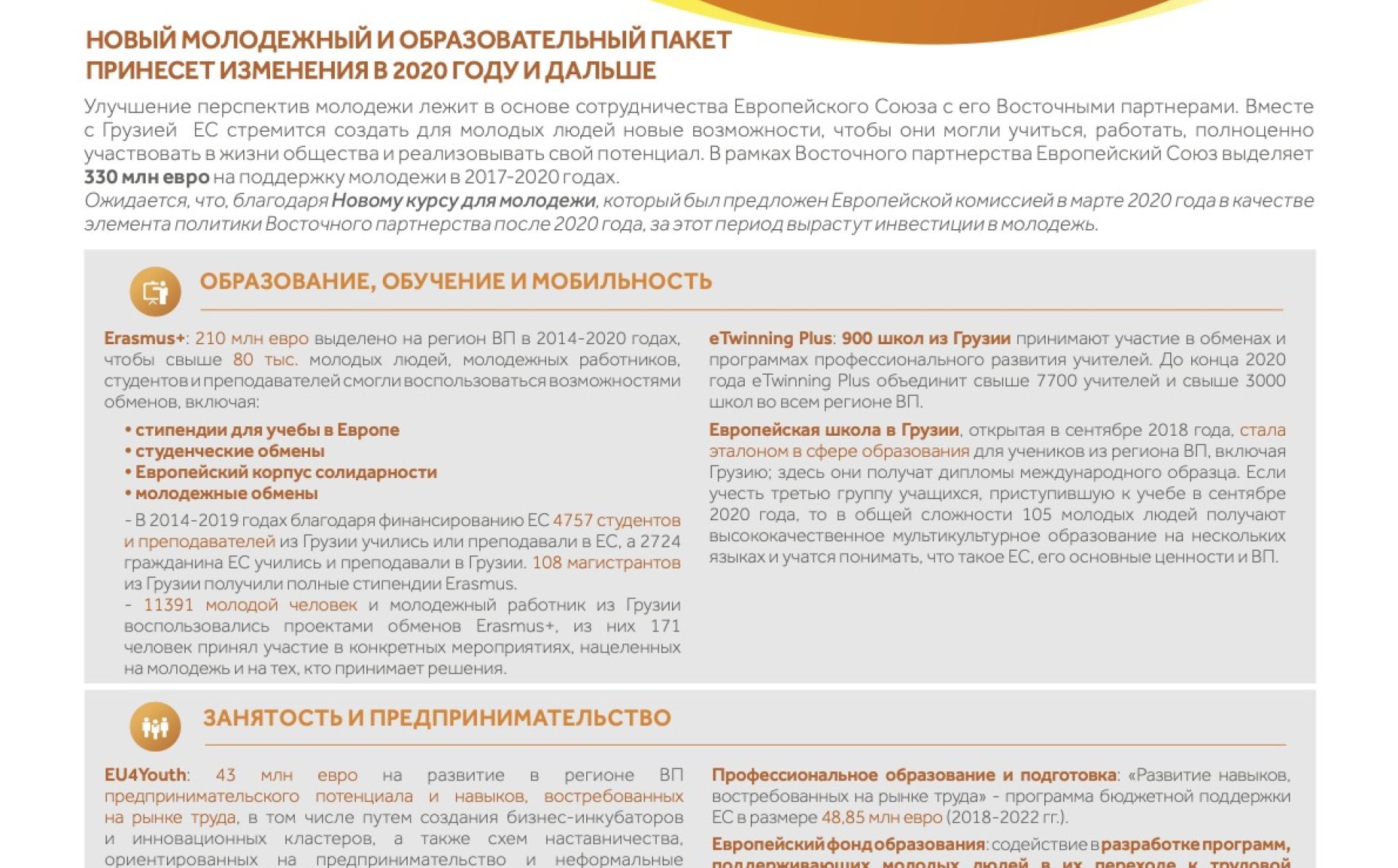 ЕС и Грузия: партнерство ради молодежи