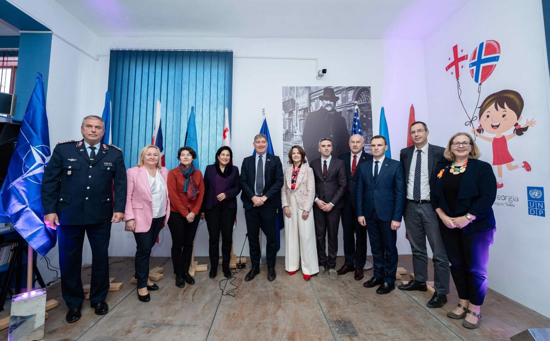 სალომე ზურაბიშვილი ყვარლის ევროკლუბის 4 წლის საიუბილეო ღონისძიებას ეწვია 
