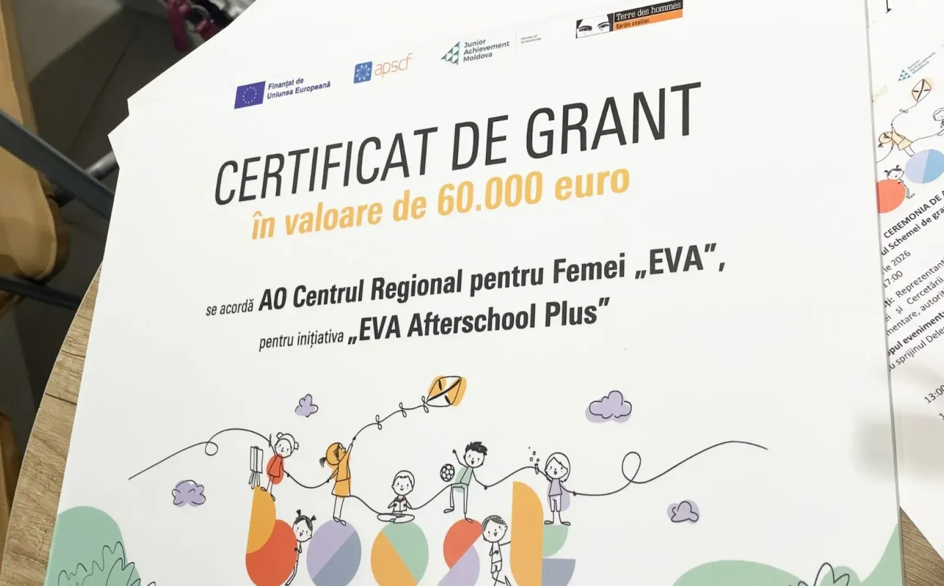 UE alocă 500 000 EUR pentru programe after-school destinate copiilor din Moldova