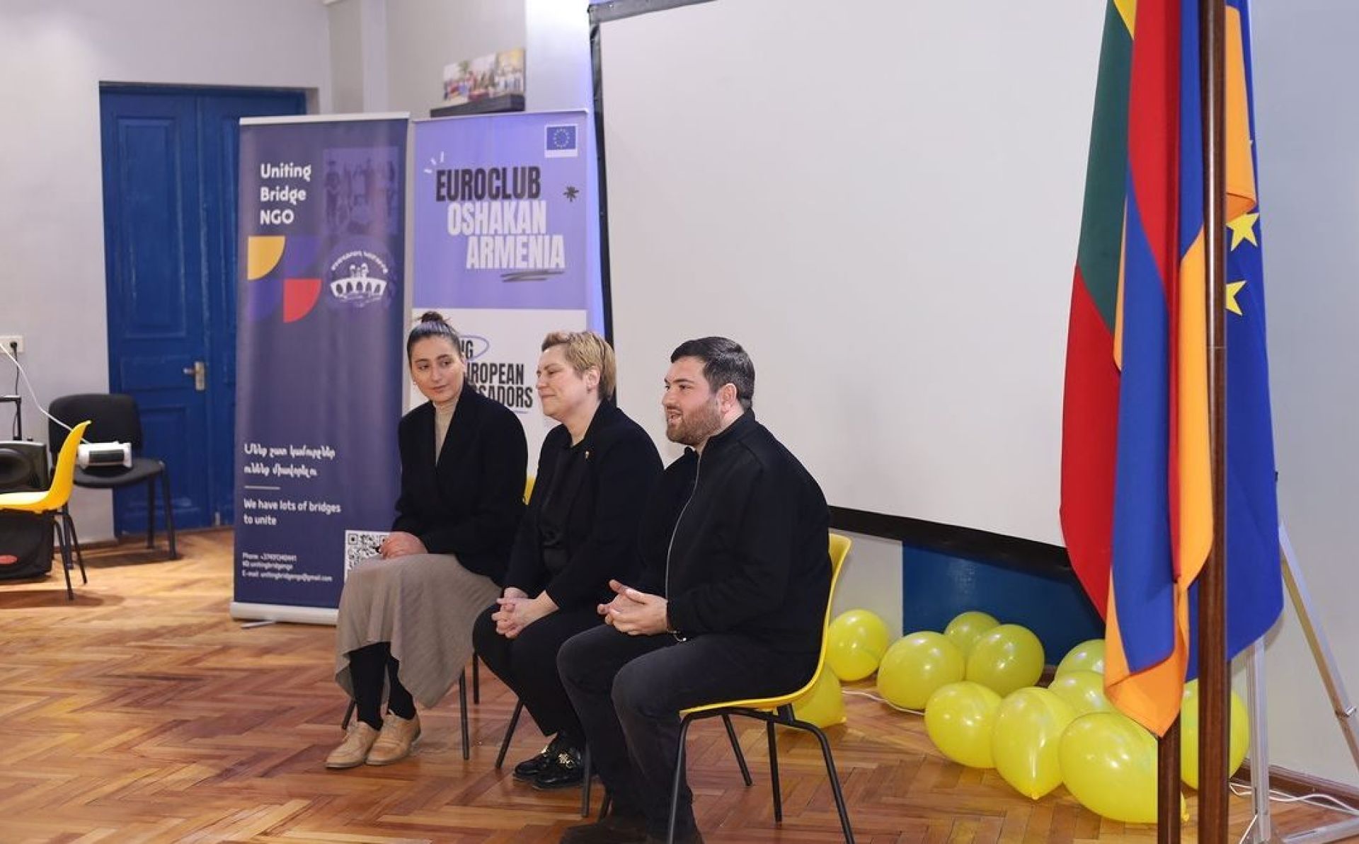 Young European Ambassadors in Armenia conclude celebrations of Lithuania’s 20 years of EU membership with documentary screening