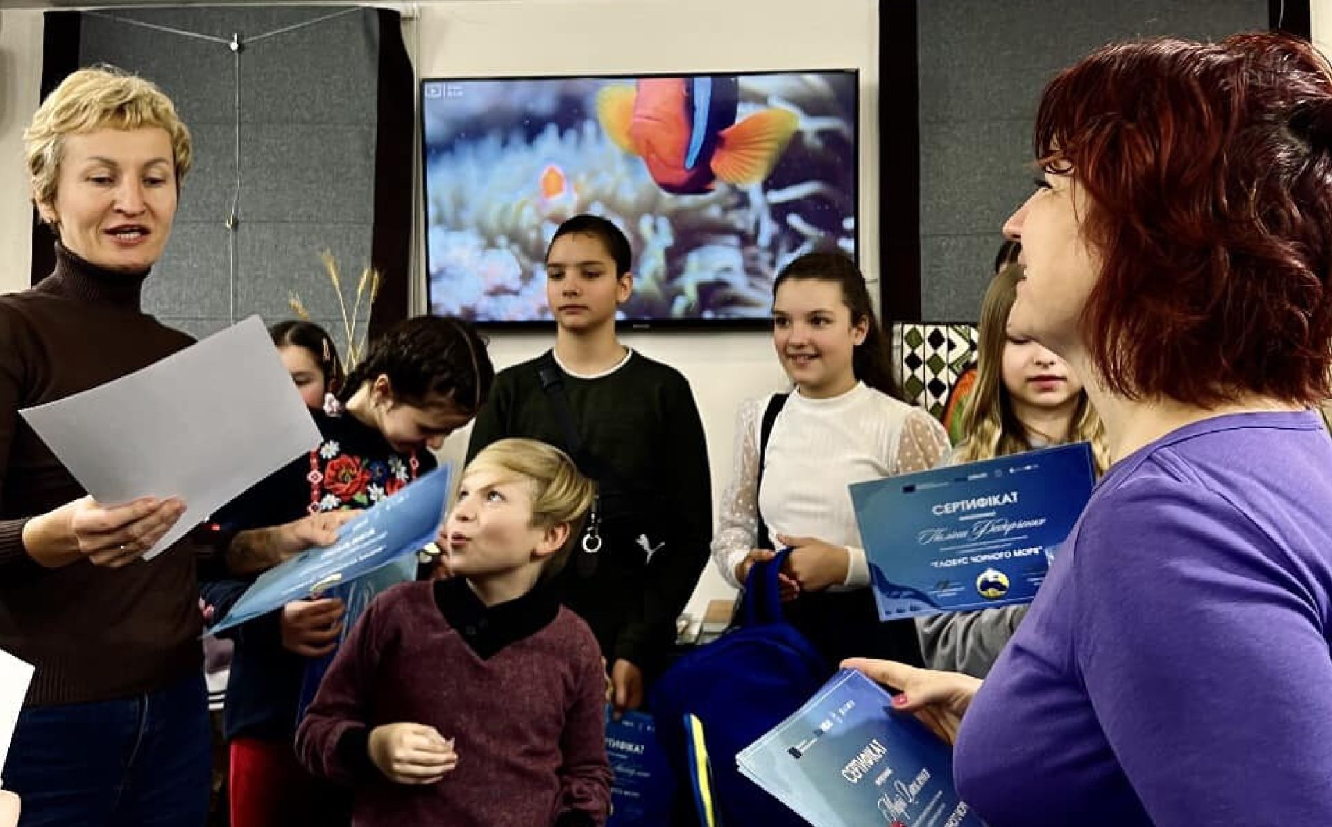 EU4EMBLAS: Black Sea Globe exhibition of marine maps created by children opens in Odesa