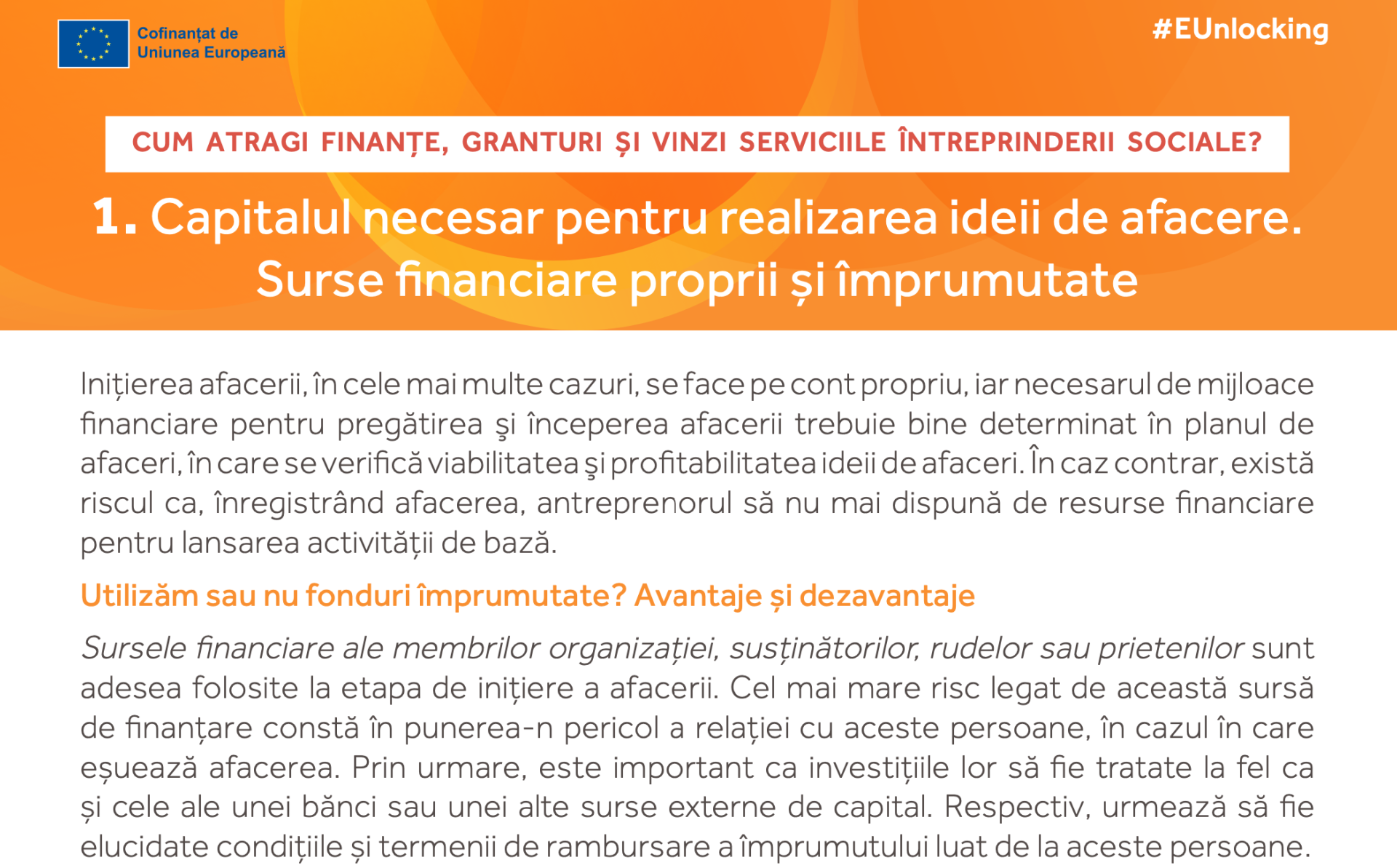 Cum atragi finanțe pentru activitatea unei afaceri sociale