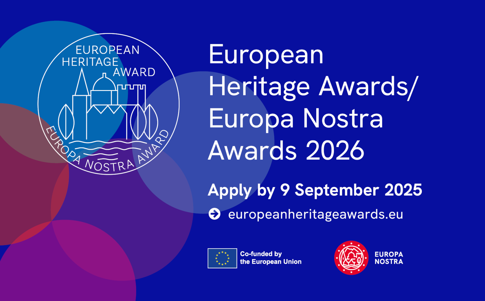 European Heritage Awards / Europa Nostra Awards 2026 open for submissions