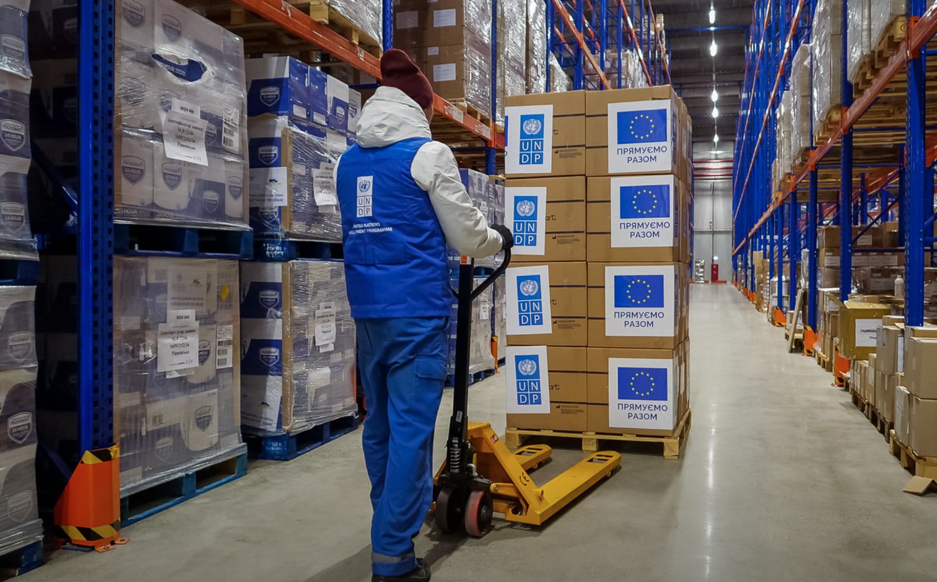 UNDP and EU deliver urgently needed medical supplies to Ukraine