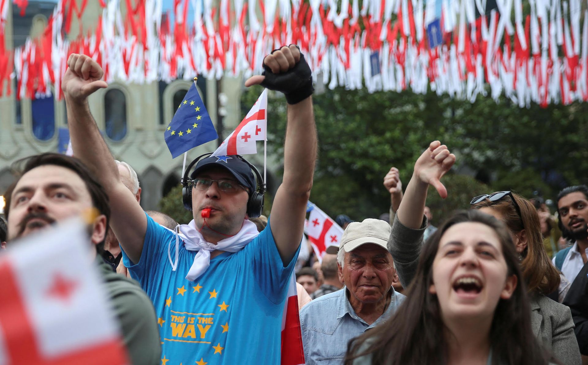 EU ‘considering all options’ after passing of Georgian law