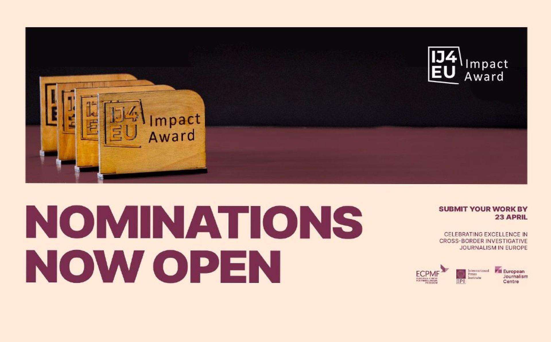 Investigative Journalism for Europe opens nominations for IJ4EU Impact Award 2026