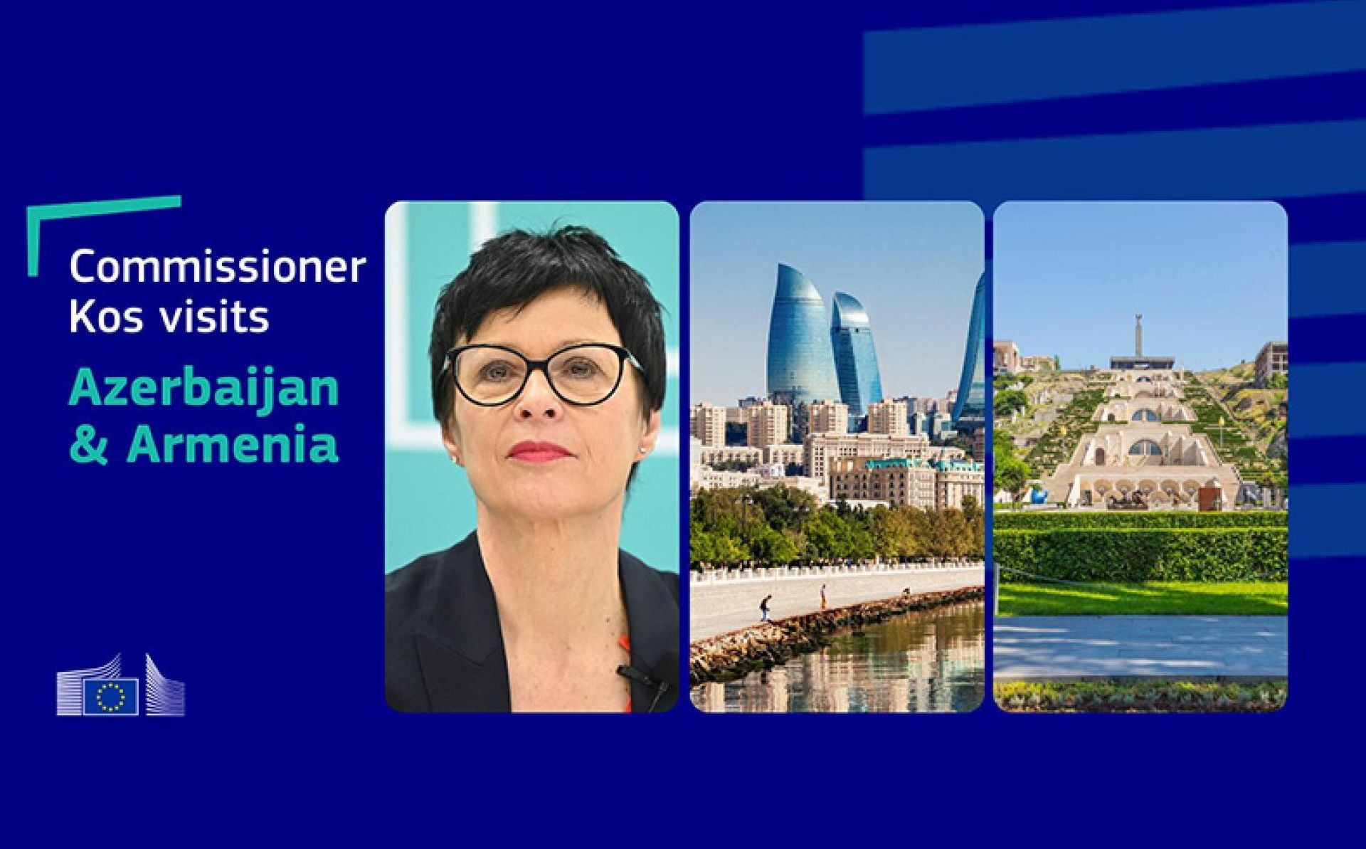 Komissar Marta Kos Azərbaycana və Ermənistana səfər edib