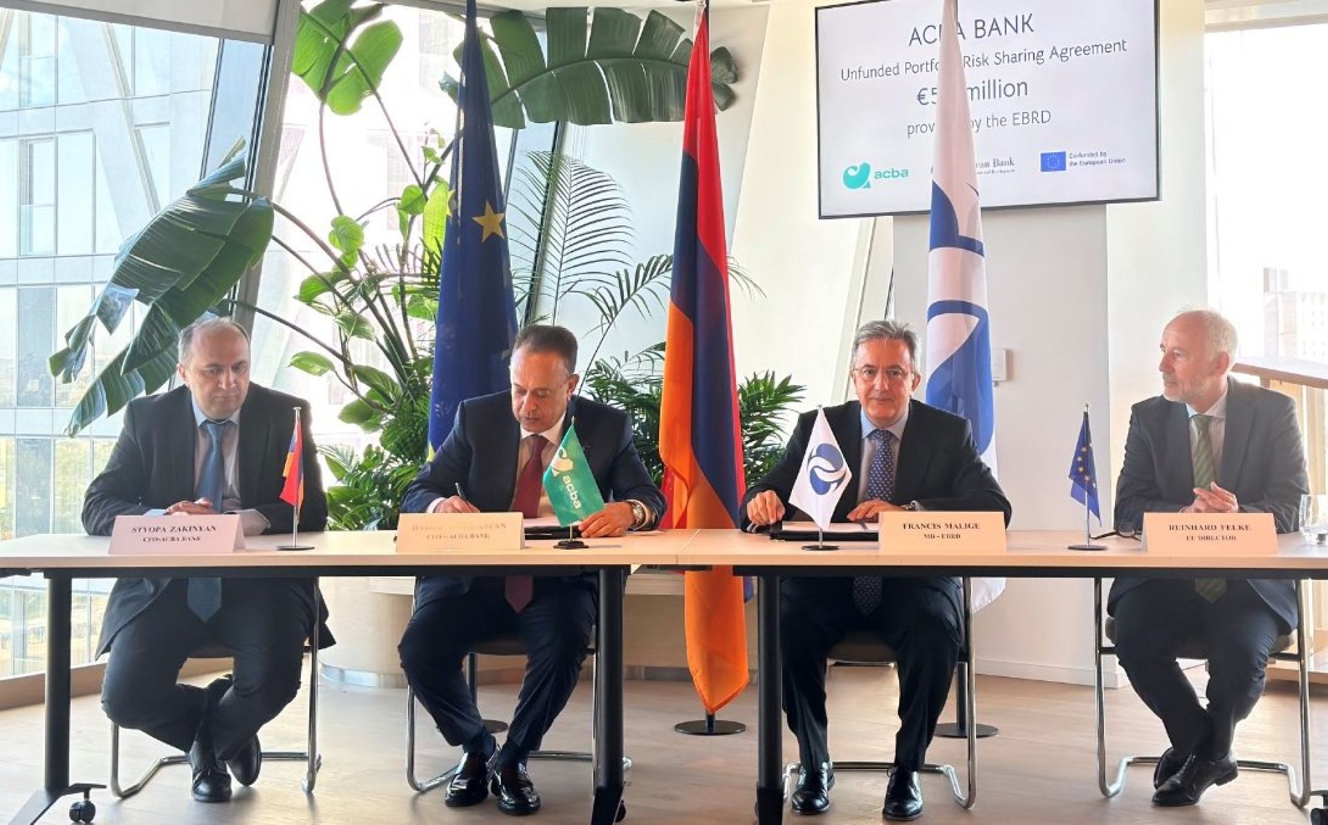 EBRD and Acba bank enhance private sector support in Armenia