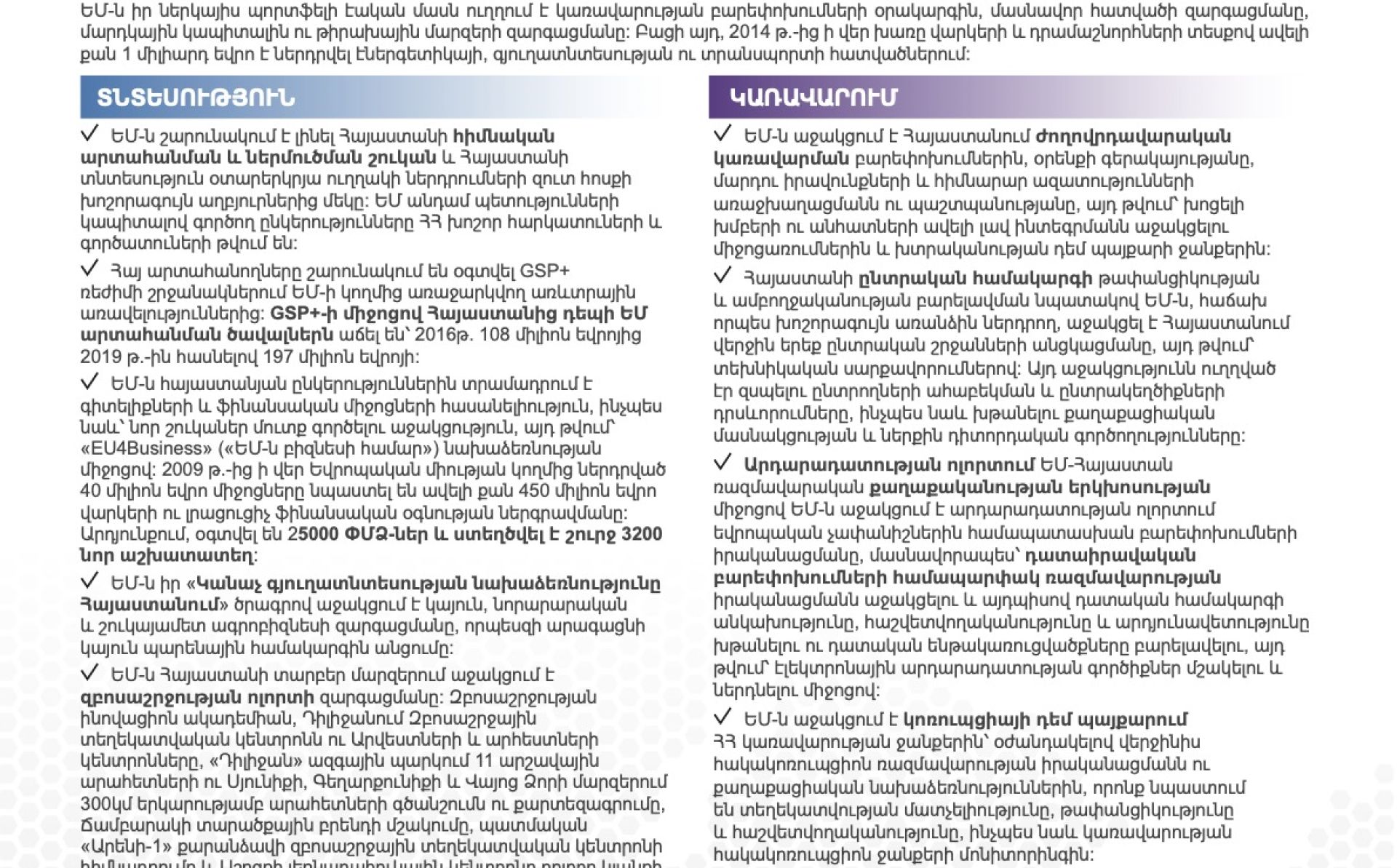 ՓԱՍՏԵՐ ԵՎ ԹՎԵՐ ԵՄ – ՀԱՅԱՍՏԱՆ ՀԱՐԱԲԵՐՈՒԹՅՈՒՆՆԵՐԻ ՄԱՍԻՆ