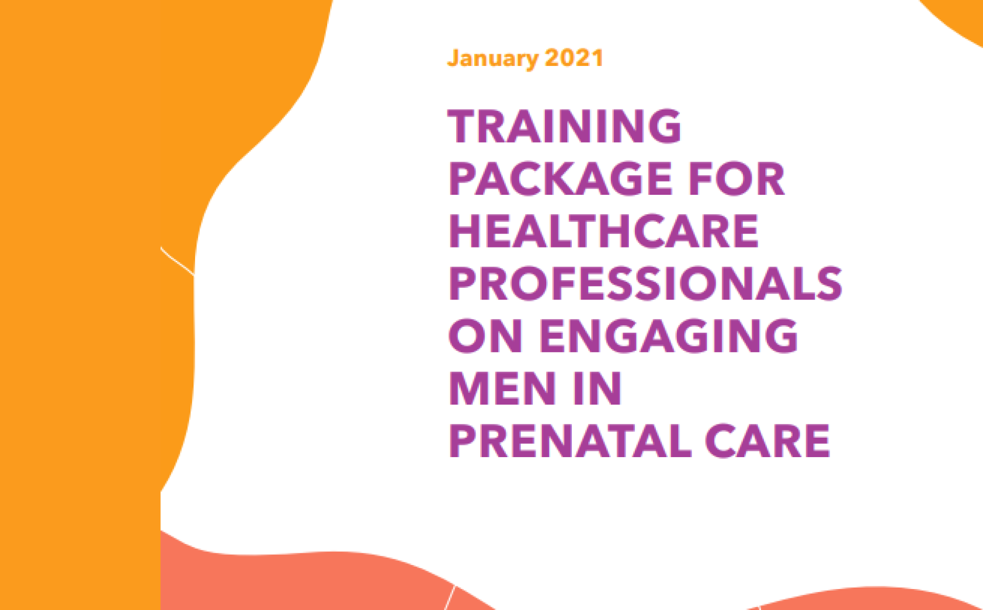 Training package for healthcare professionals on engaging men in prenatal care