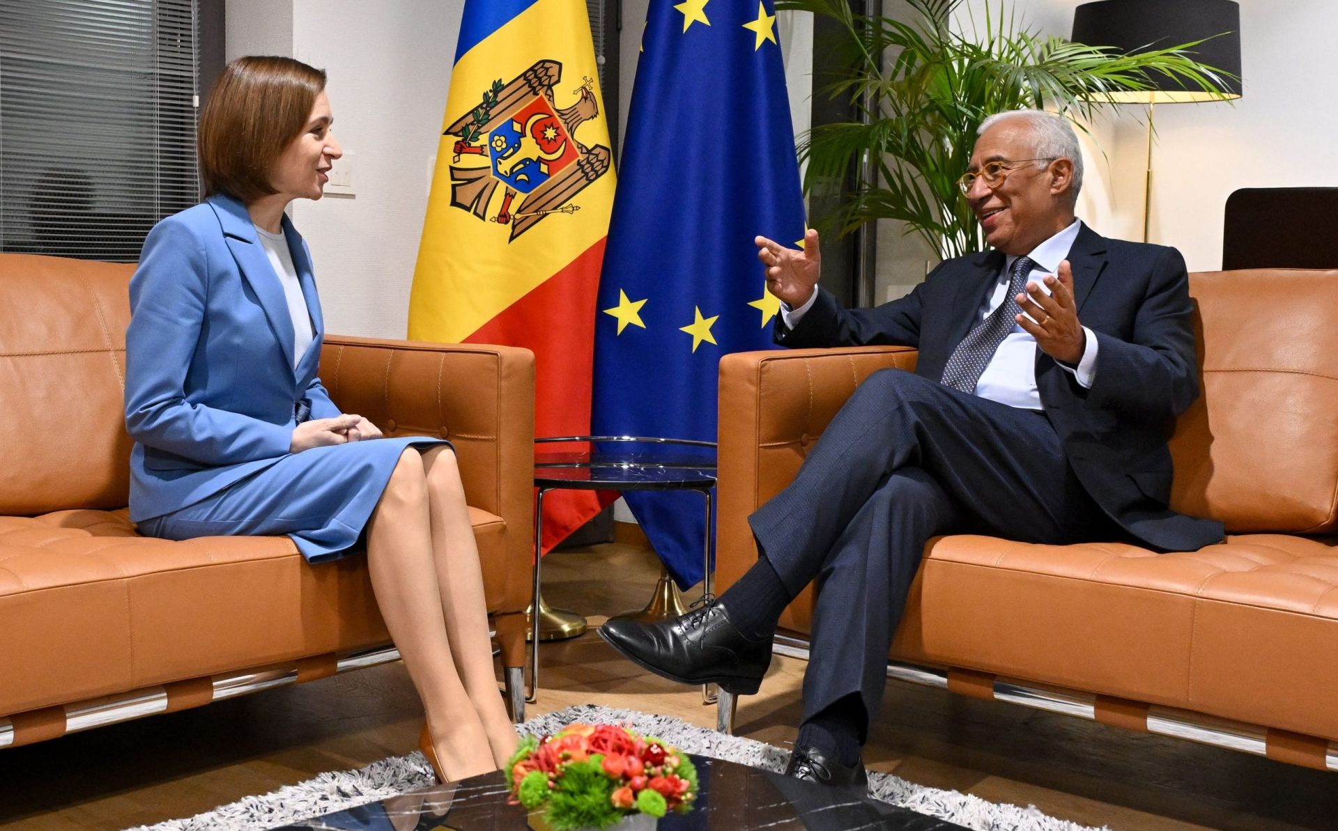 Maia Sandu meets top EU officials in Brussels