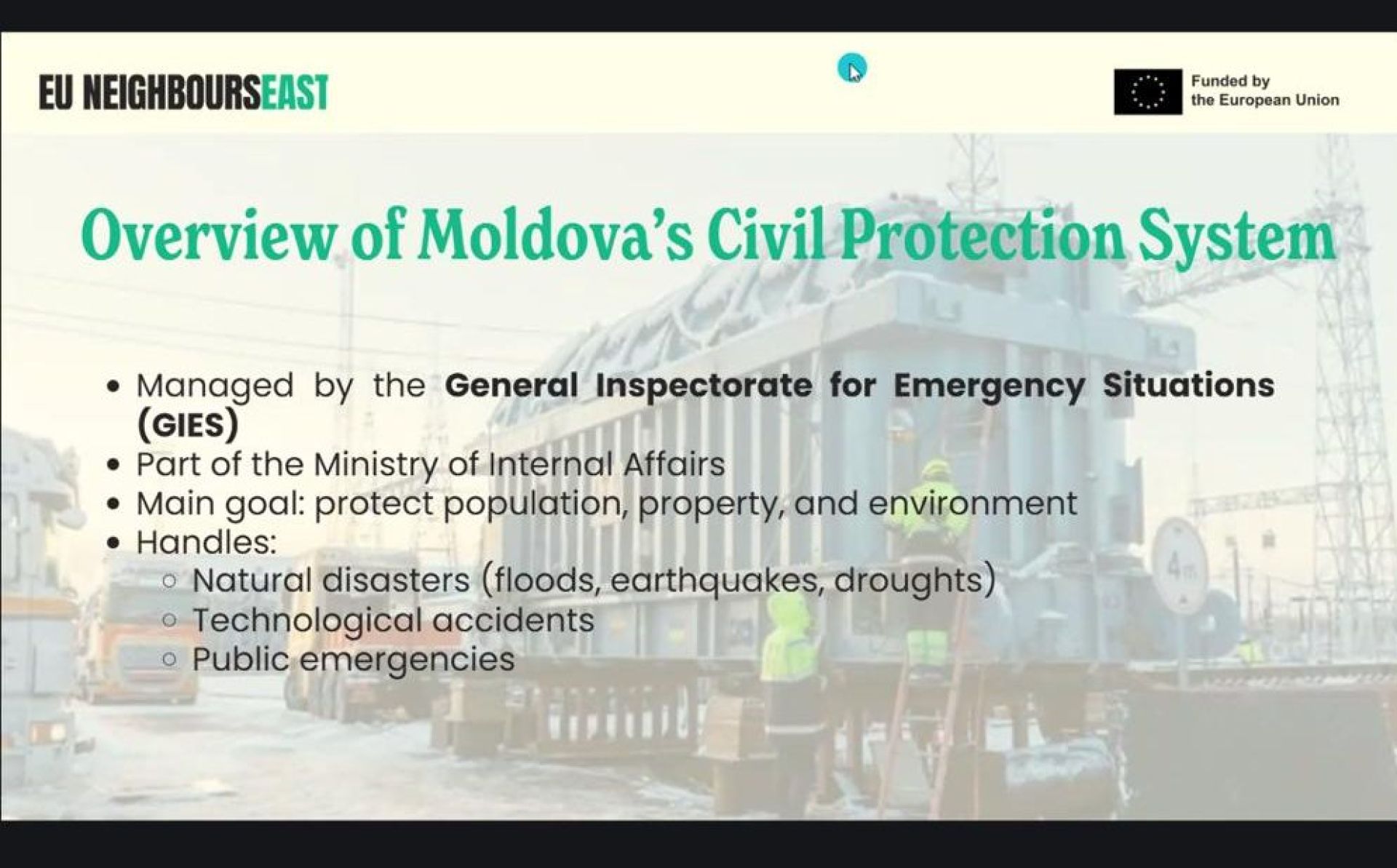 Online event: How the EU cooperates with Ukraine and Moldova when a disaster strikes