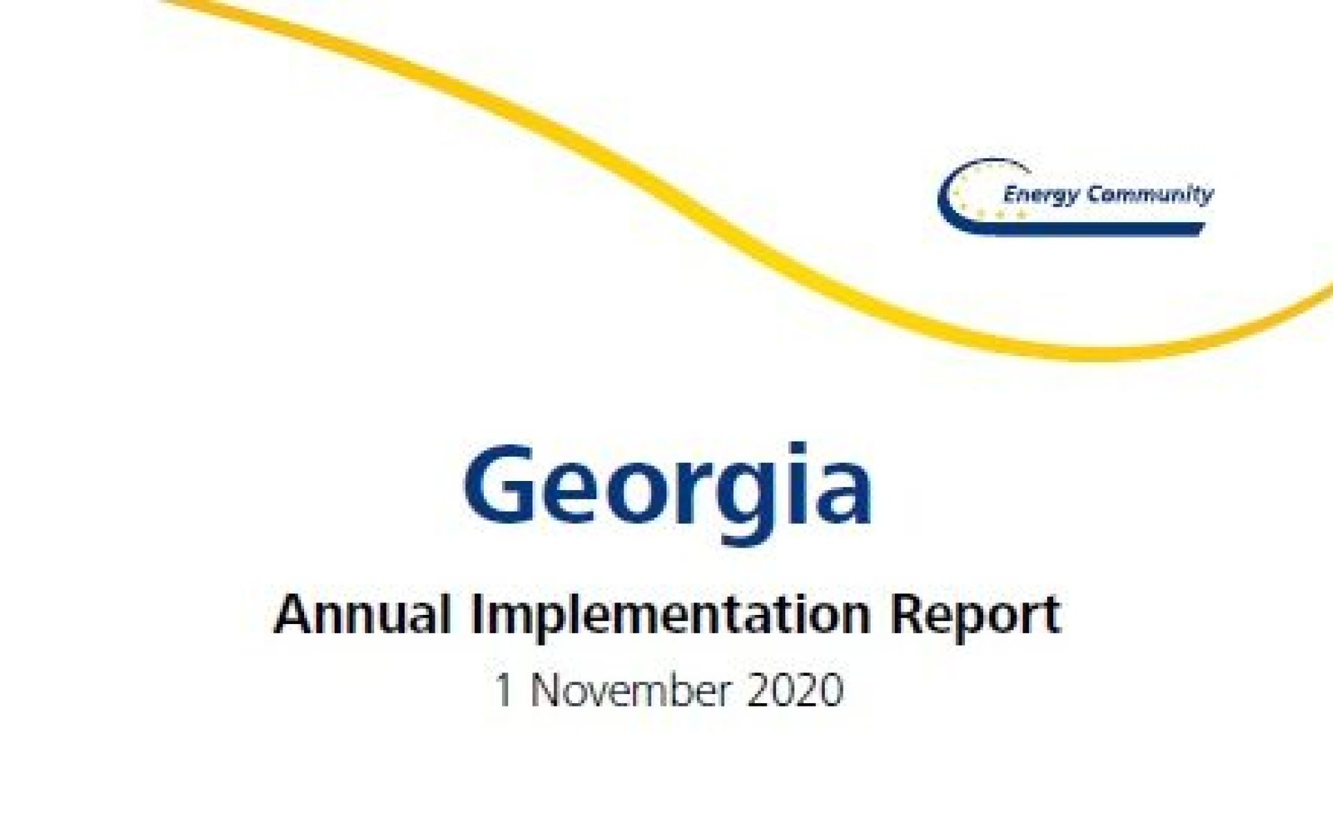 The Energy Community Secretariat’s Annual Implementation Report 2020 – Georgia