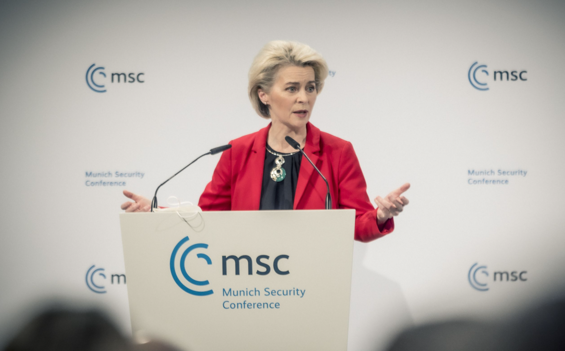 Von der Leyen at the Munich Forum: freedom, democracy, independence are at stake in this crisis