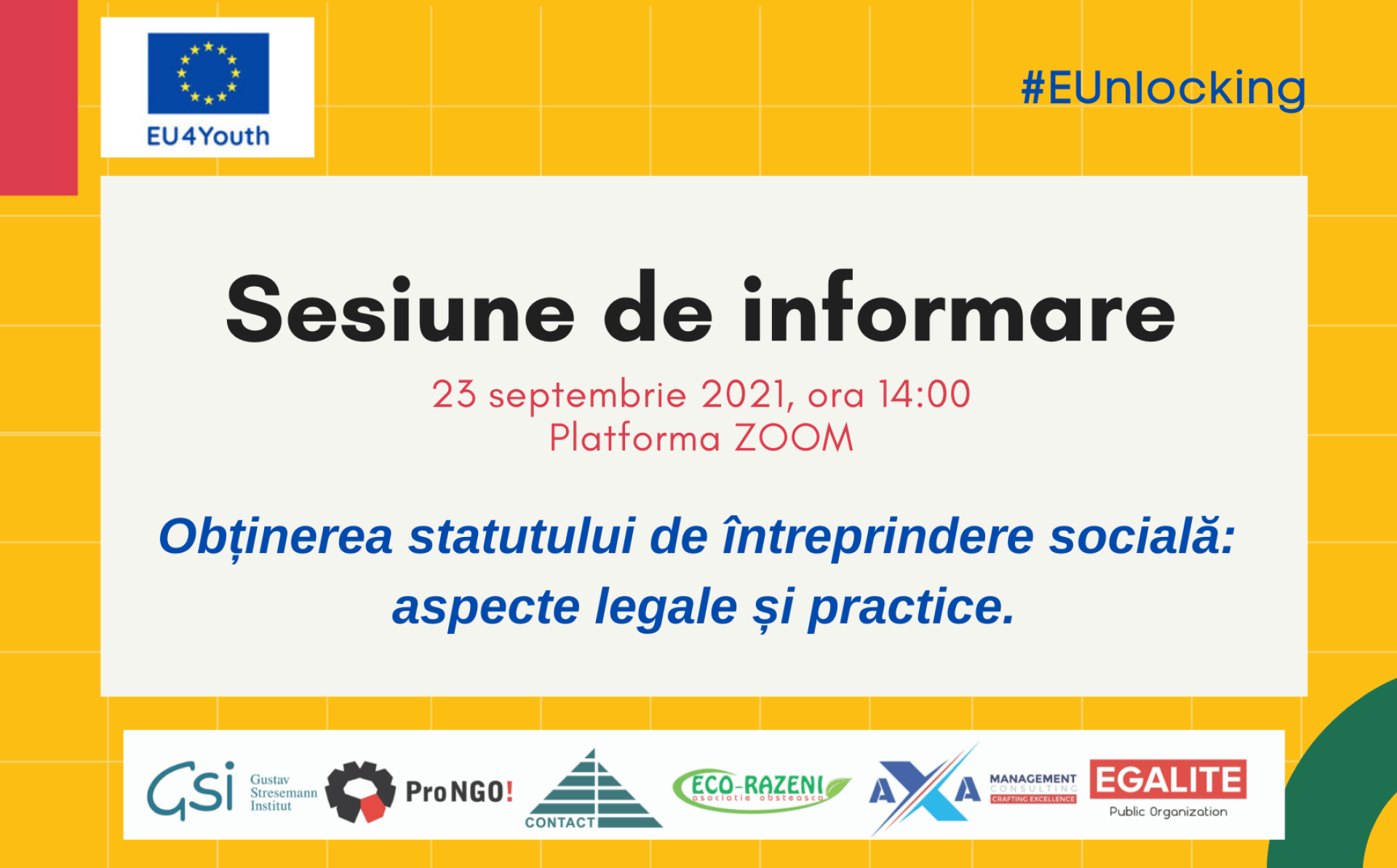Information Session: Obtaining the status of social enterprise in Moldova – Legal and practical issues