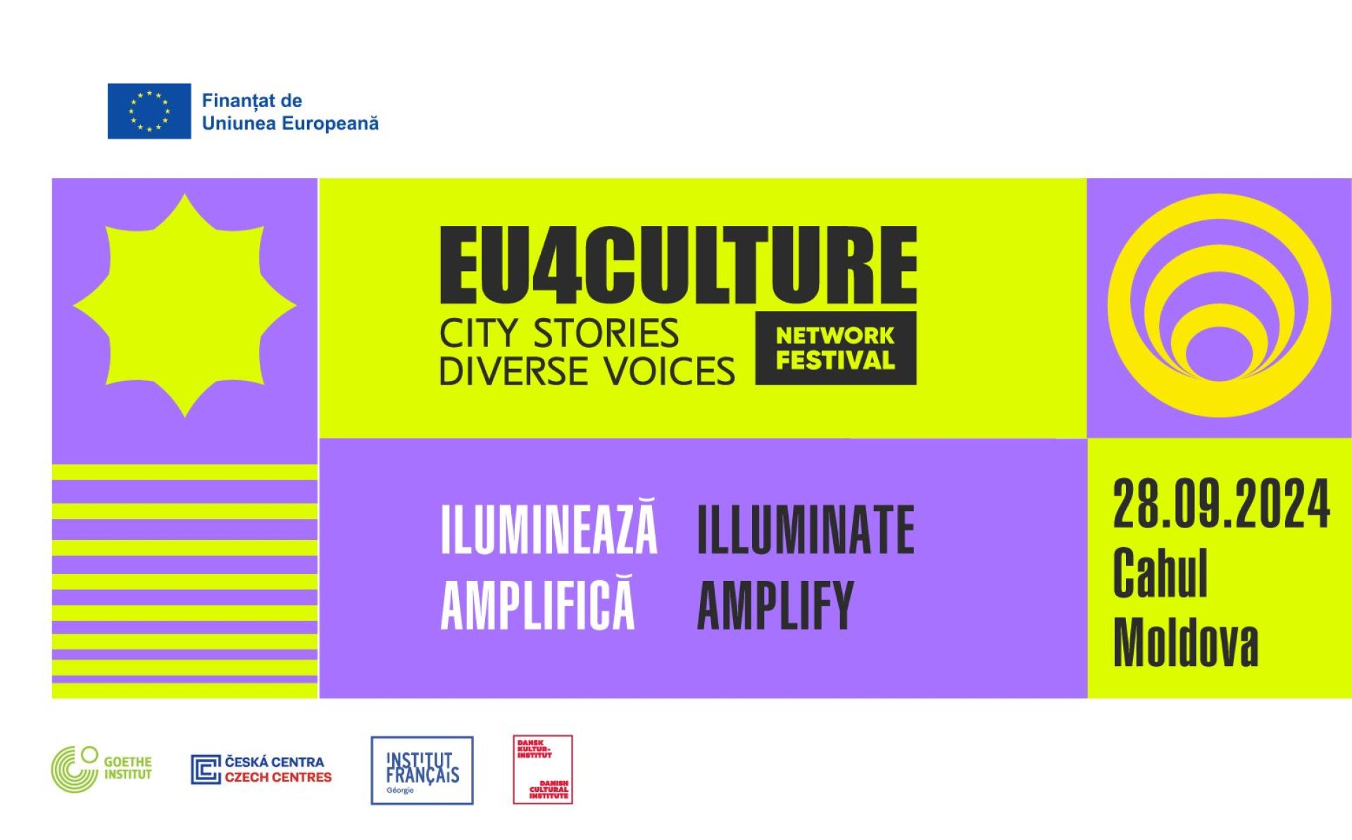 Ediția moldovenească a festivalului rețelei EU4Culture va avea loc la Cahul pe 28 septembrie