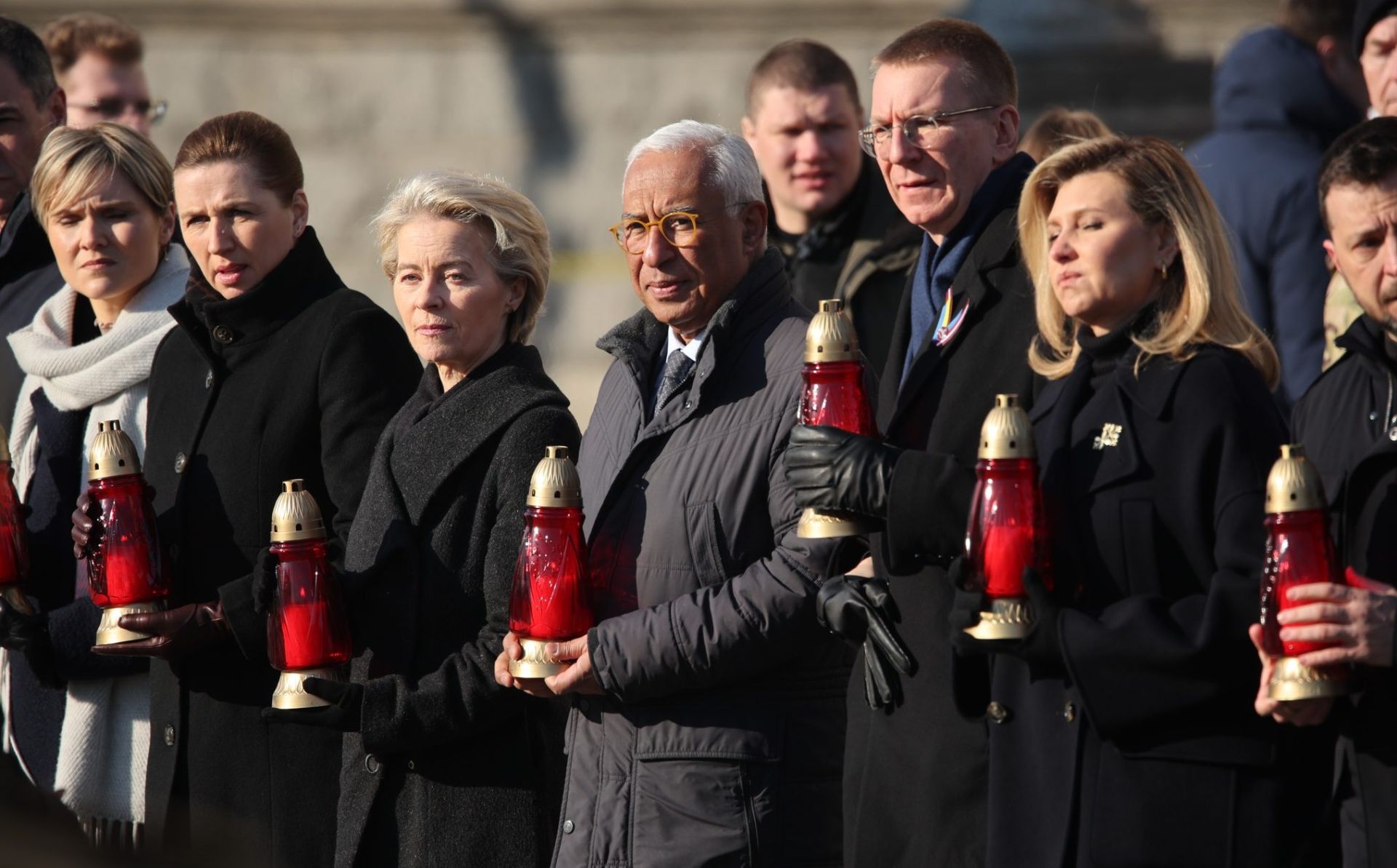 Third anniversary of Russian aggression: EU’s leadership paid tribute to fallen heroes and war victims 