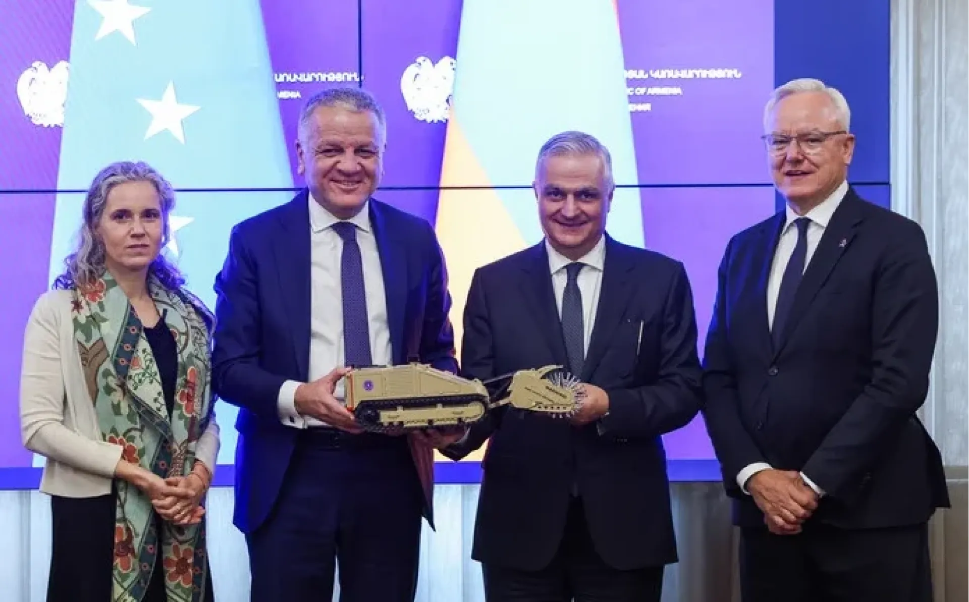 EU donates advanced demining machine to Armenia