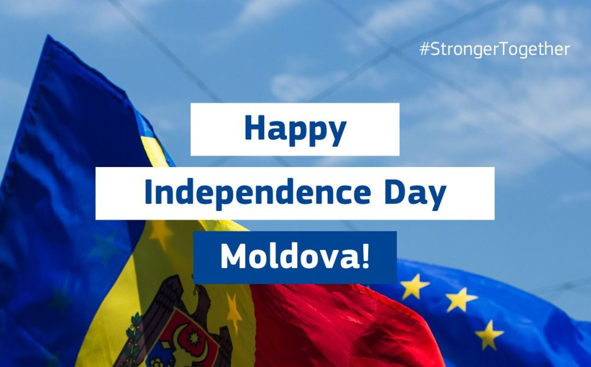 La mulți ani, Moldova! EU congratulates Moldova on 34th anniversary of its independence