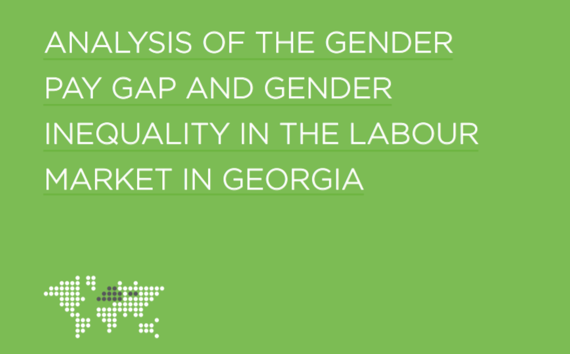 Analysis of the Gender Pay Gap and Gender Inequality in the Labor Market in Georgia