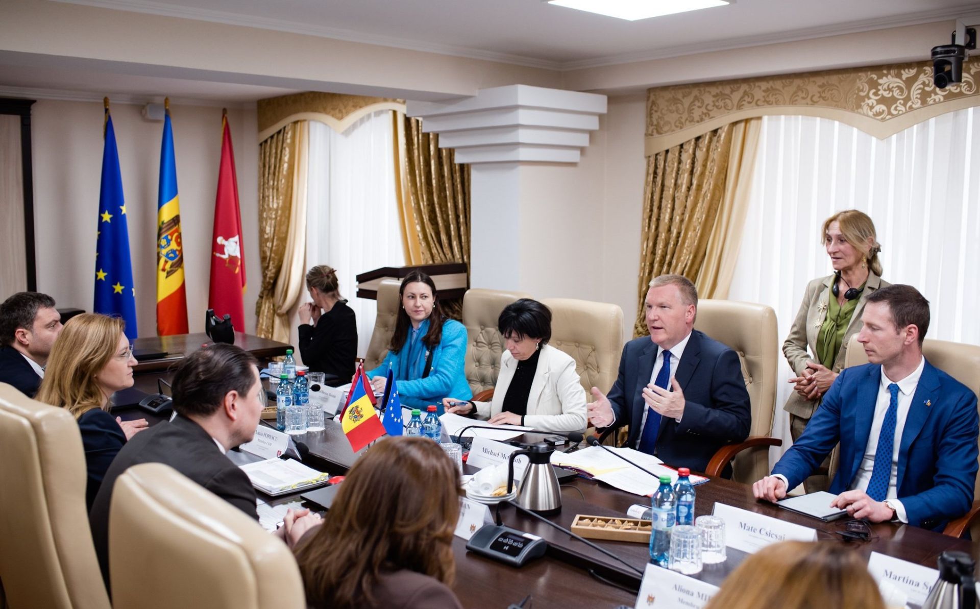 European Justice Commissioner Michael McGrath visits Moldova