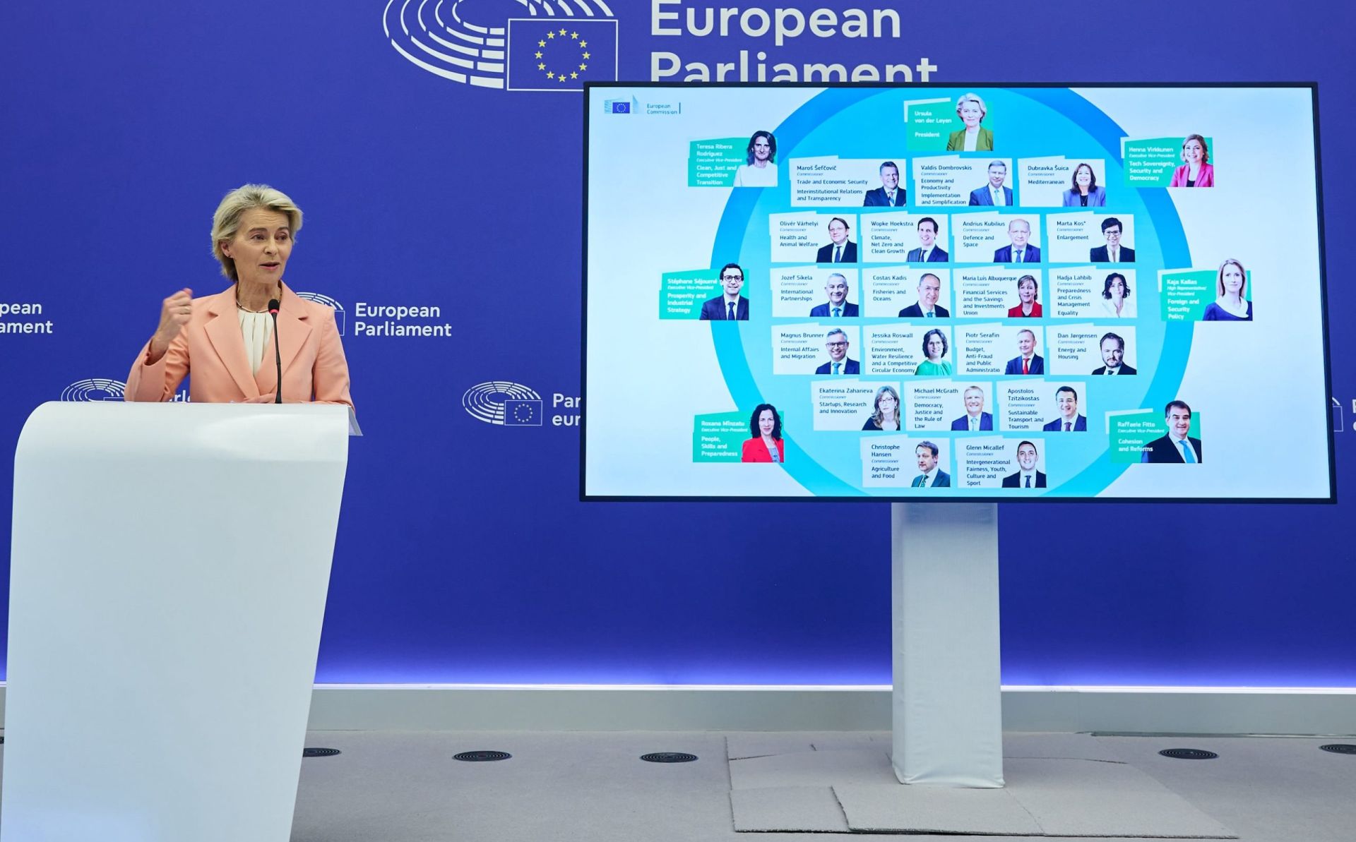 Von der Leyen unveils proposed new European Commission team