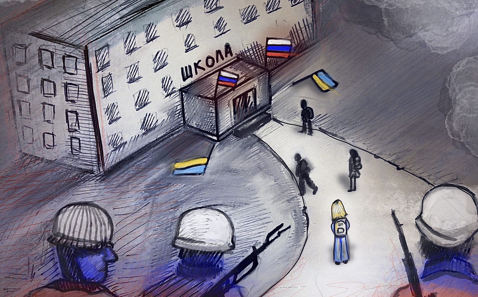 “Мова не потрібна, українську літературу спалити”. Як навчають дітей у селах, окупованих Росією