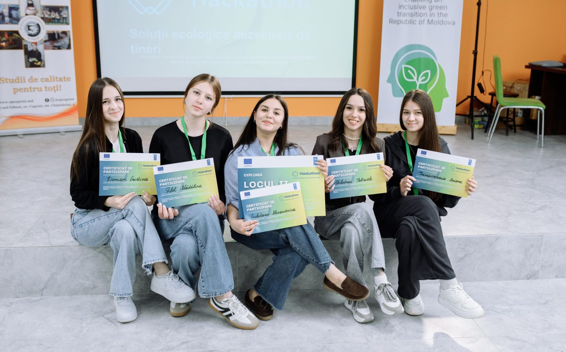 Youth-driven Green Innovation hackathon, supported by UNDP and EU, brings more than 80 young Moldovans