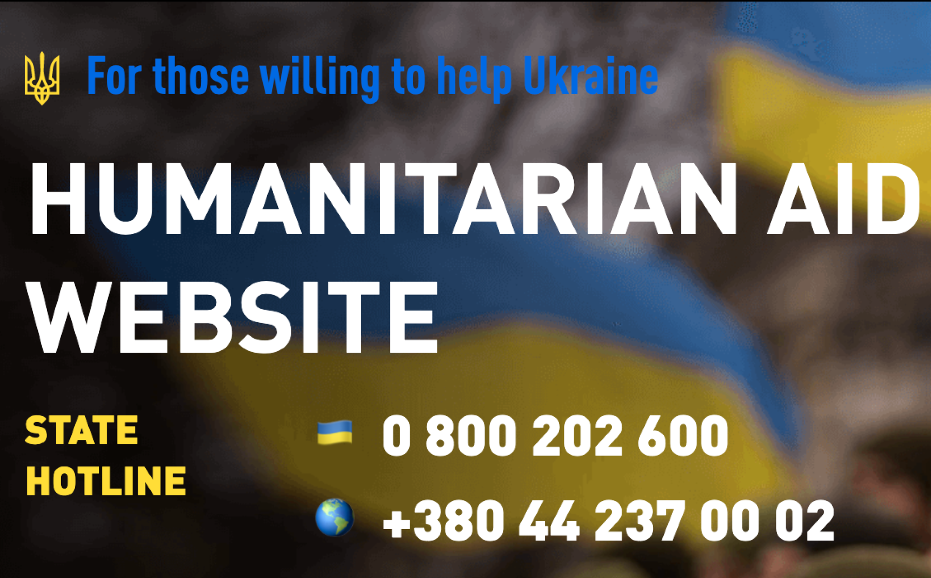 Ukrainian government launches humanitarian aid portal with EU support