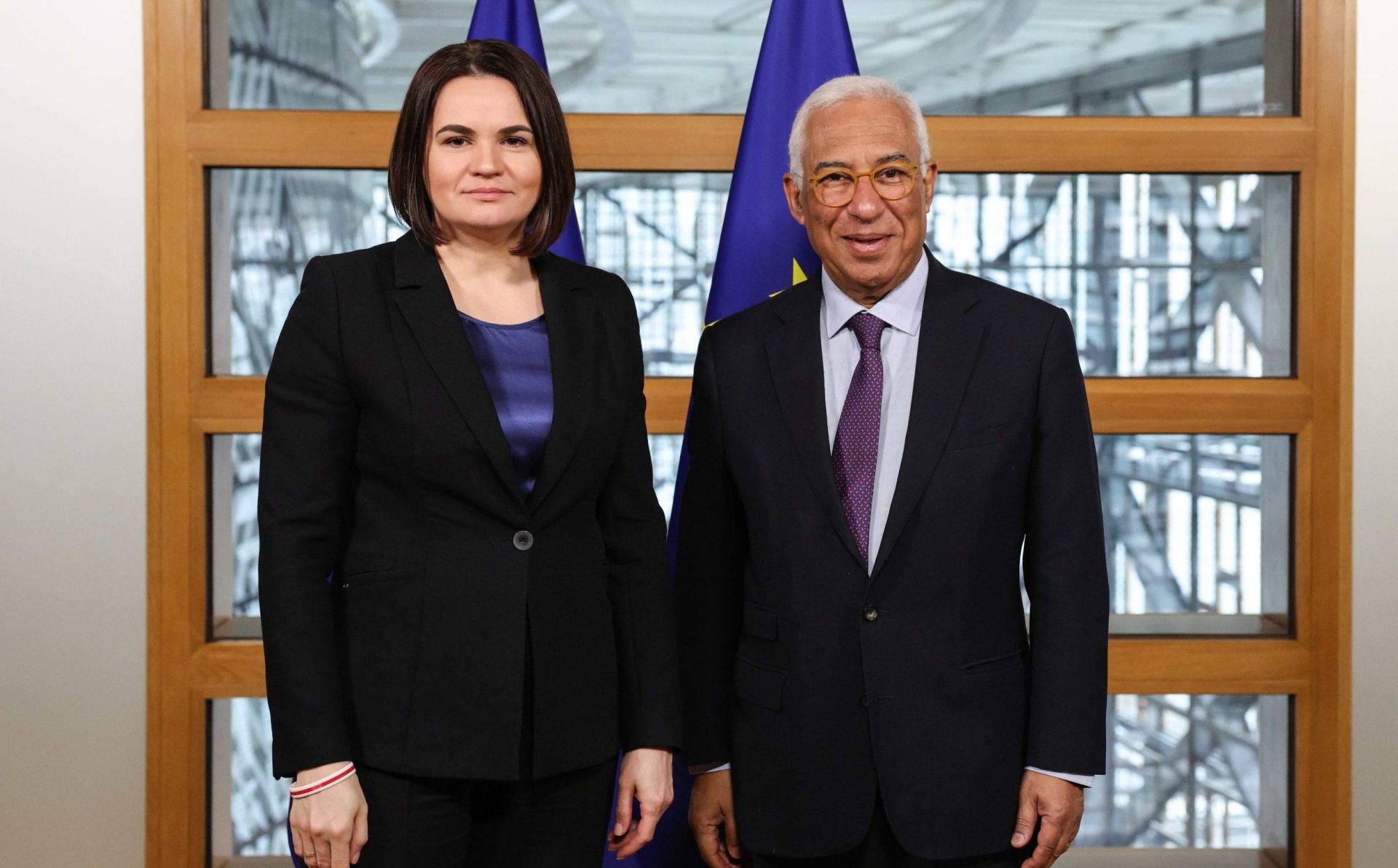 Top EU officials meet exiled Belarusian opposition leader Tsihanouskaya