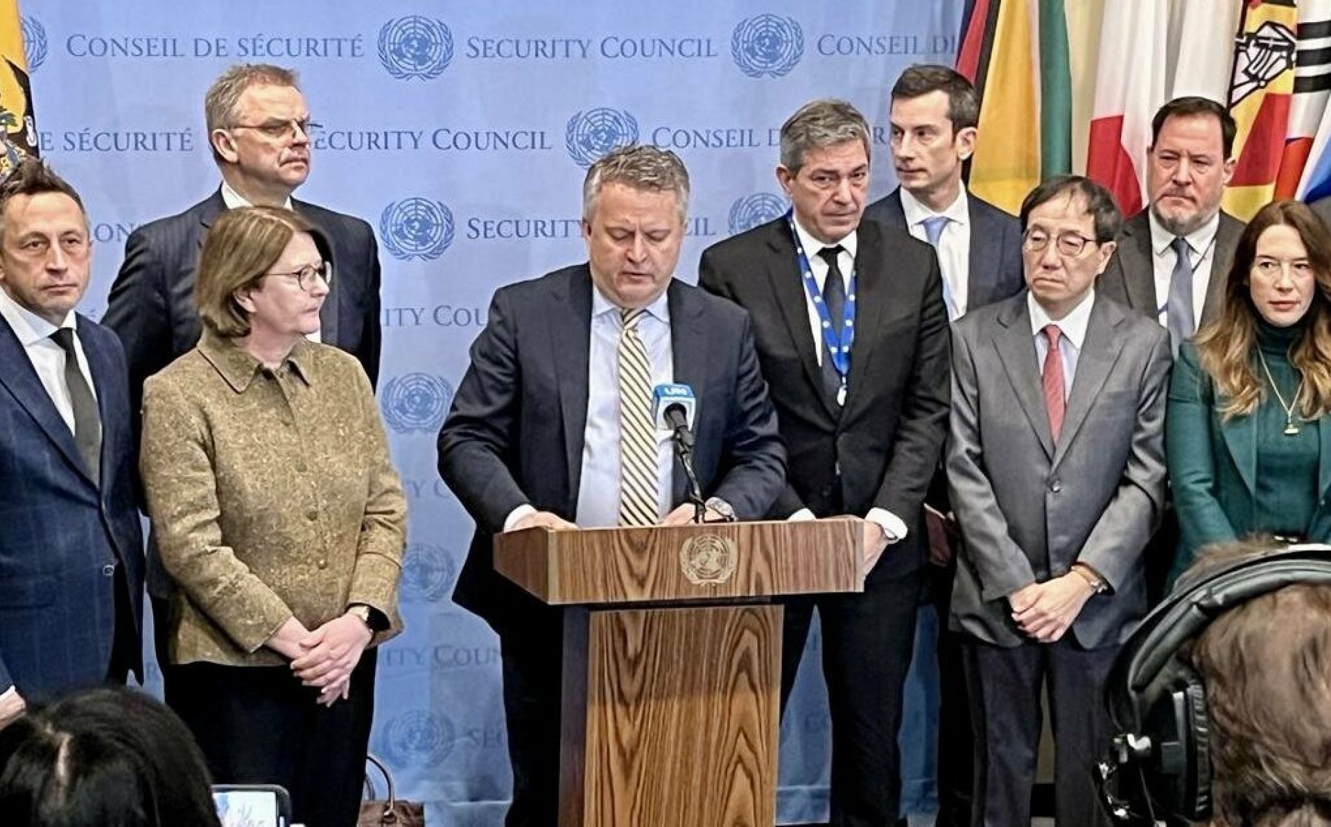 Russia’s request to convene UN Security Council on arms supplies to Ukraine is hypocrisy, says EU and its partners