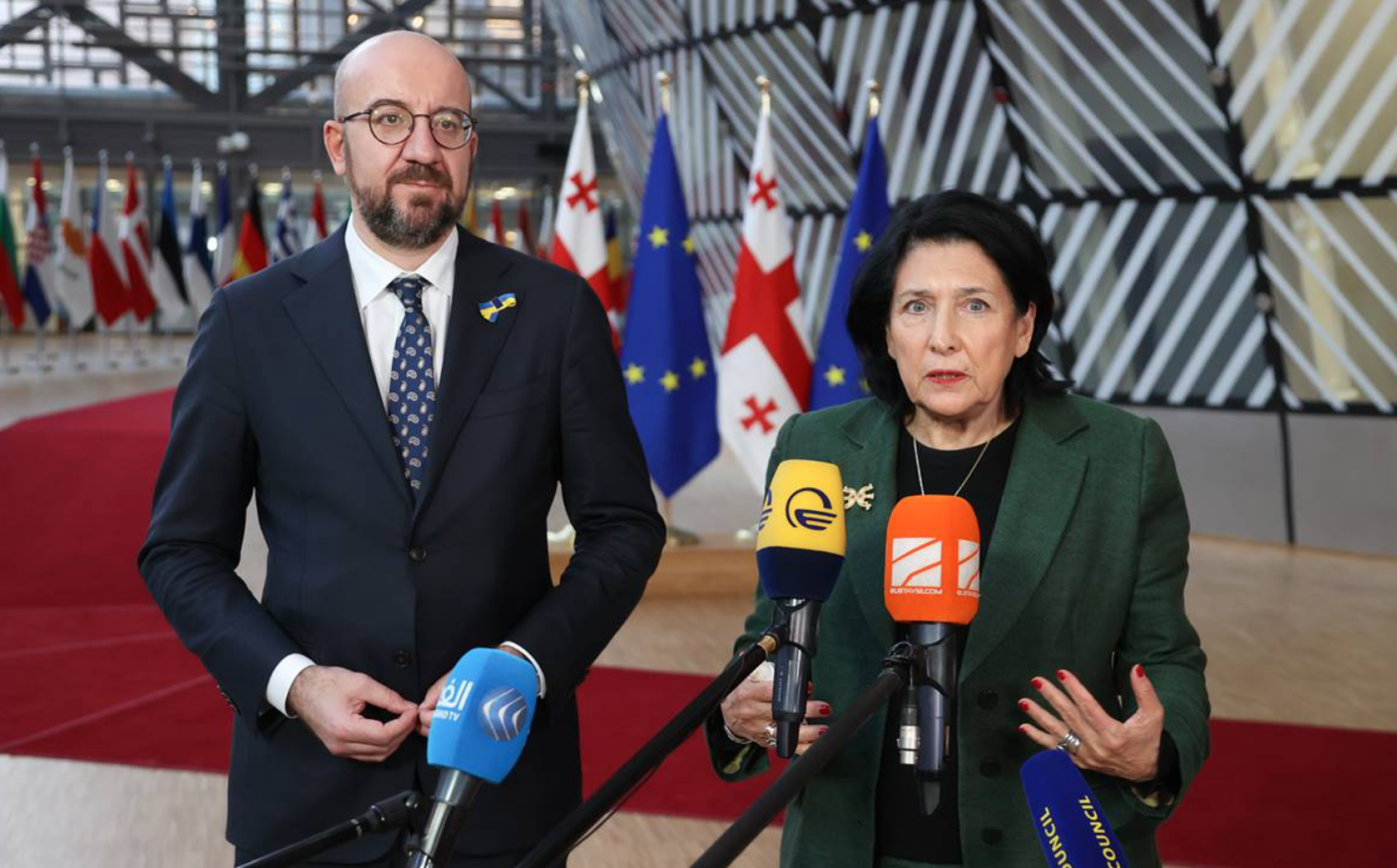 Michel mets Zourabichvili to strengthen ties between Georgia and EU