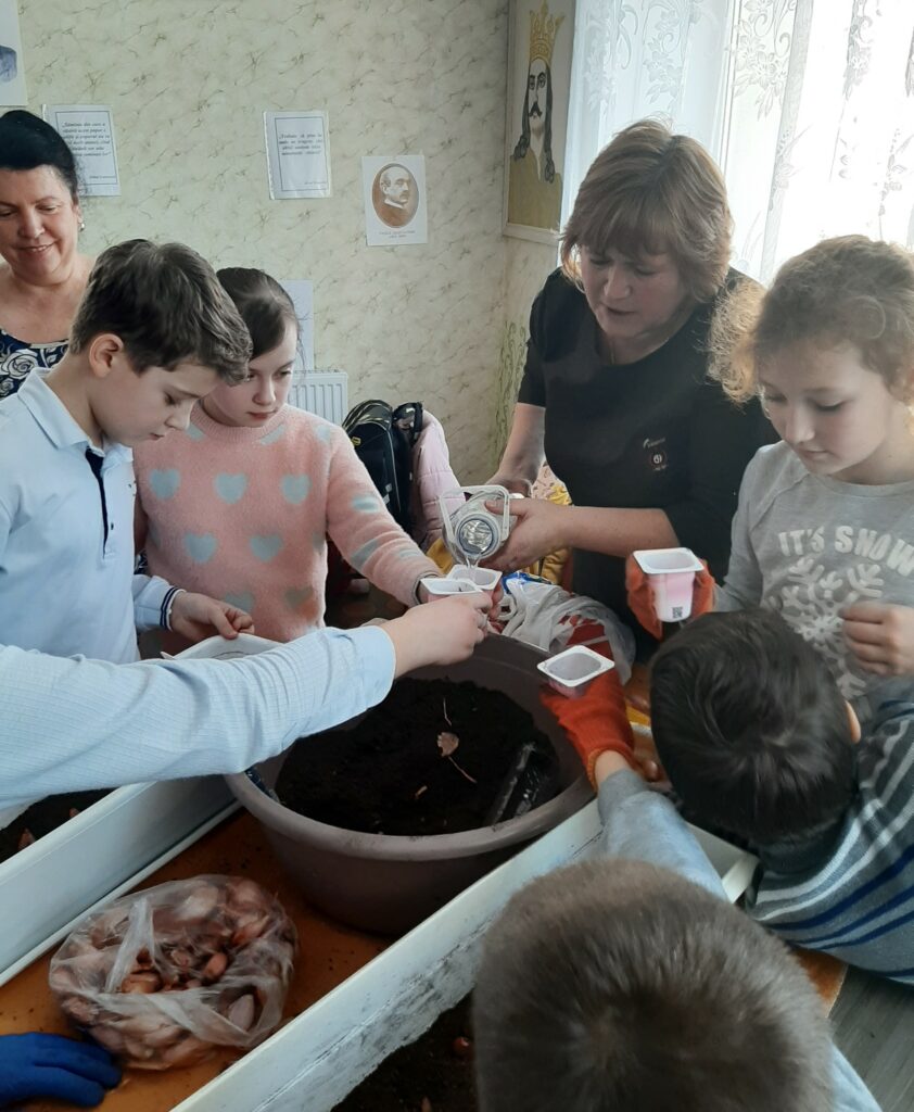 Flori pentru Mărțișor: UE ajută elevii din Moldova să crească flori pentru sărbătoarea primăverii