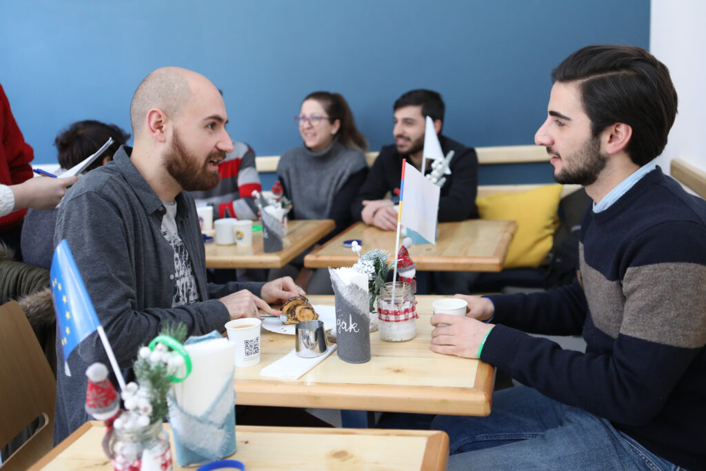 Warm talks over coffee in winter: how we communicated human rights to the people of Gyumri