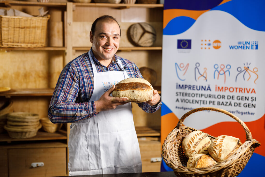Fathers baking bread: breaking stereotypes and promoting gender equality