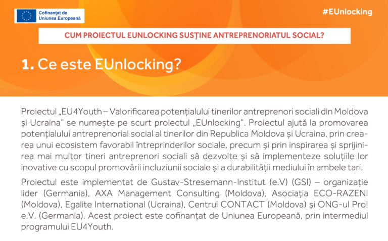 Cum susține proiectul EUnlocking antreprenoriatul social?