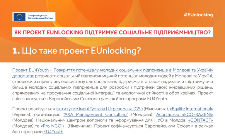 Як проєкт EUnlocking підтримує соціальне підприємництво?