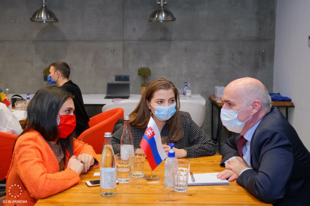 CEPA anniversary: Armenian YEAs meet resident EU Member States' Ambassadors