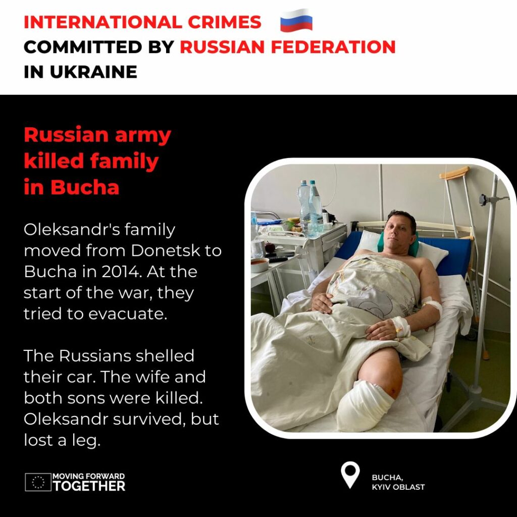 «Военные преступления России в Украине не должны остаться безнаказанными» — ЕС помогает документировать свидетельства о военных преступлениях