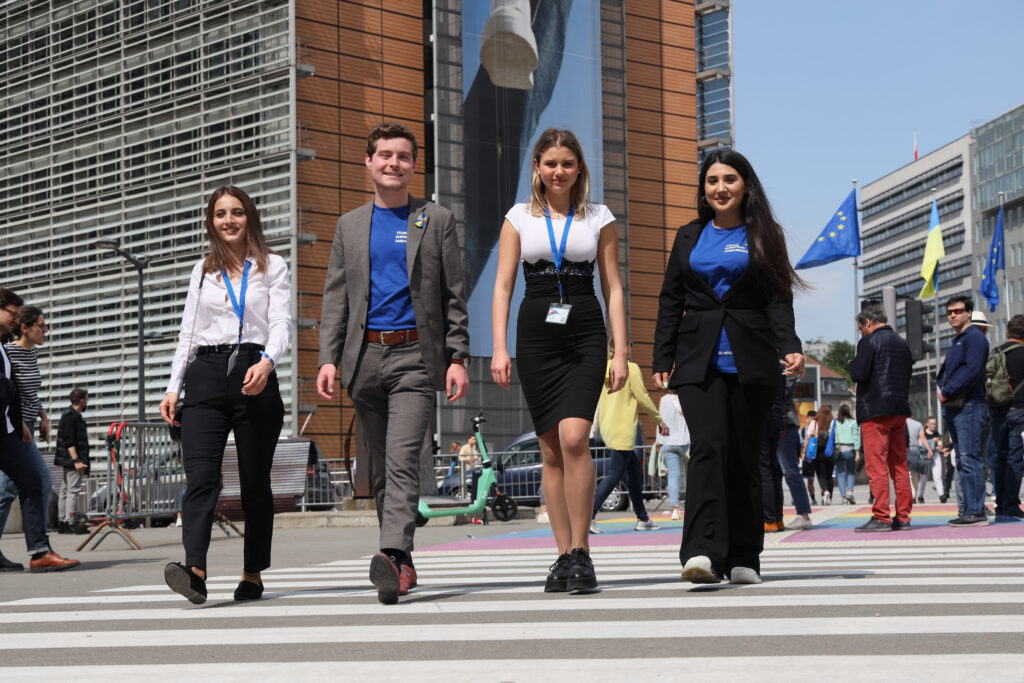 Young European Ambassadors participating at Europe Days in Brussels!