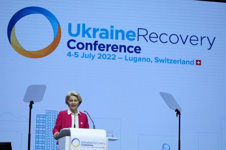 Урсула фон дер Ляєн на конференції в Лугано: “Для народу України немає нічого неможливого”
