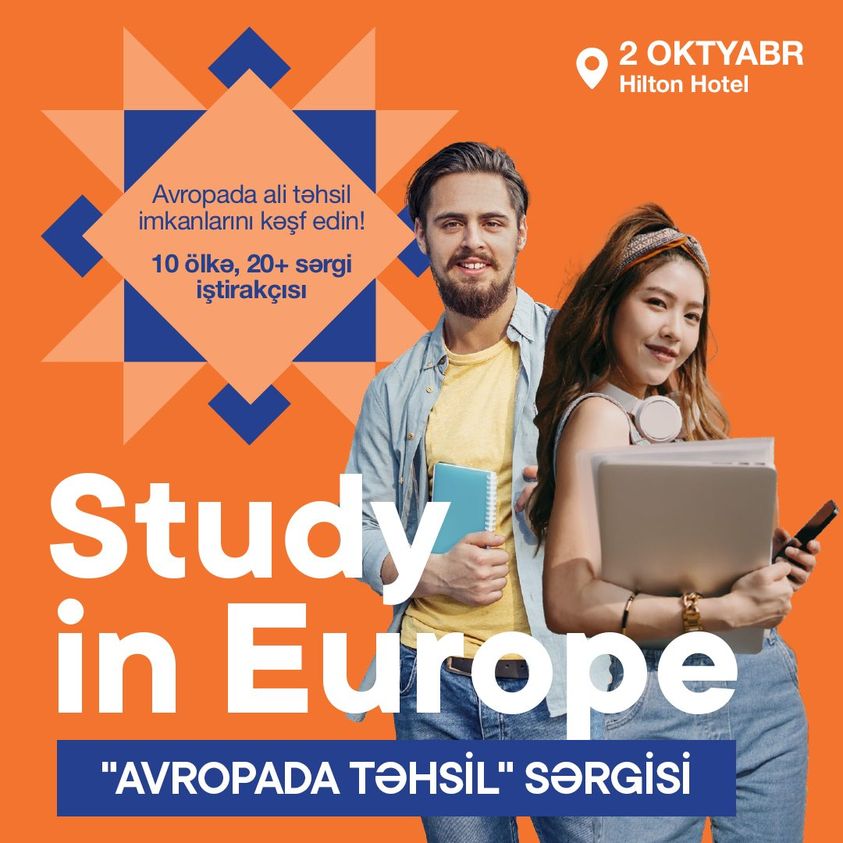 Azerbaijan: Take part in the ‘Study in Europe’ fair on 2 October in Baku