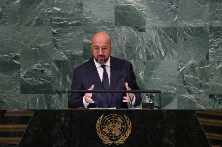 Charles Michel at the UN General Assembly: Kremlin is behaving like a blackmailer