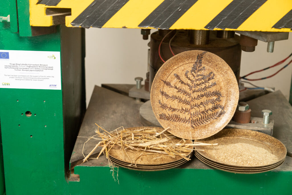 Making eco-plates from wheat bran and straw: how EU4Youth helps to promote green and social entrepreneurship