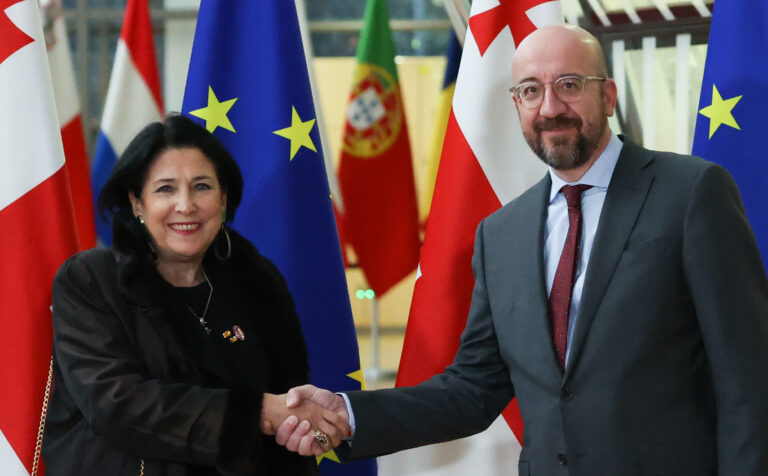 Charles Michel meets Georgian President Salome Zurabishvili