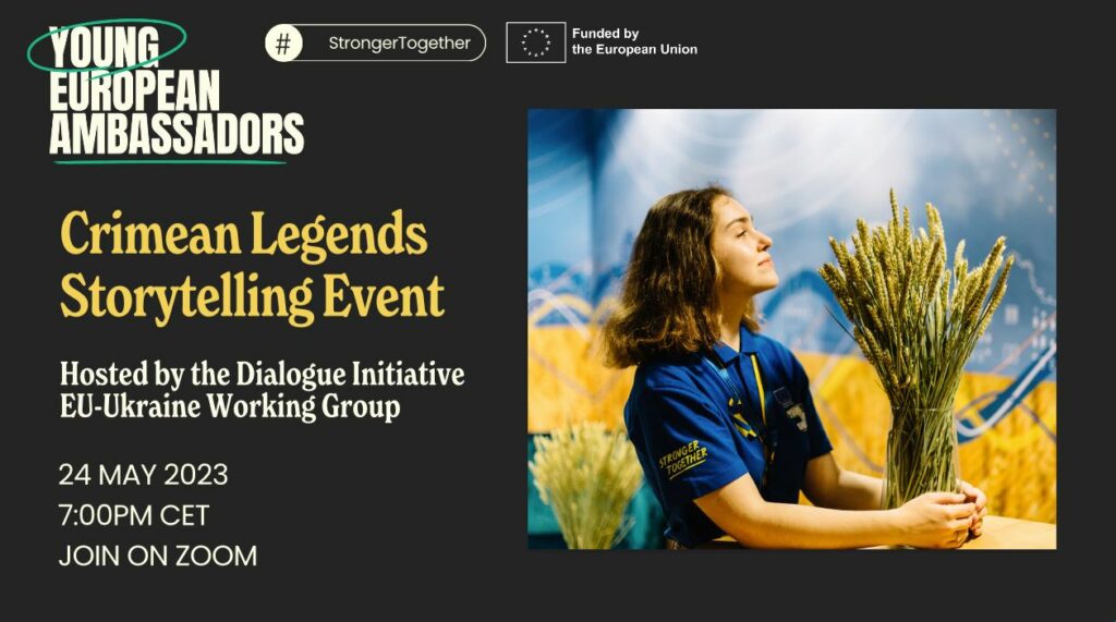 Crimean Legends storytelling event organised by Young European Ambassadors – join on 24 May via Zoom