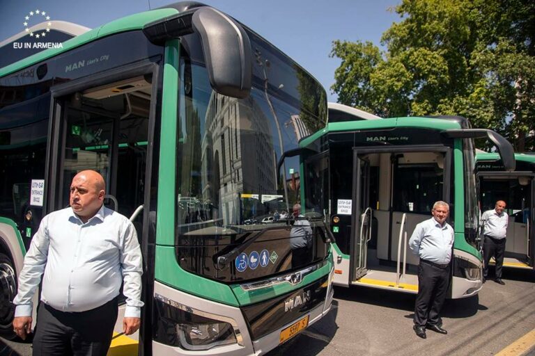 ԵՄ աջակցությամբ Երեւան են ներկրվել նոր էկո ավտոբուսներ